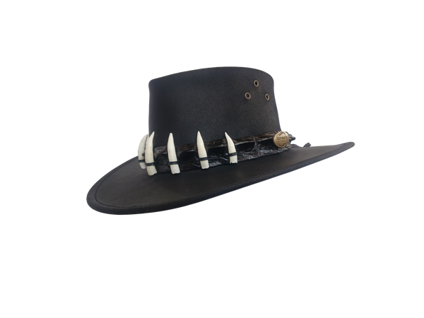 希少 ROEN ロエン ディアスキン レザーハット スカル ブラック 1 The Croc Hunter-HCRBK-Black – Outback Survival Gear LLC