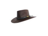 Brown Leather Kangaroo hat Lightweight Great Golf Hat