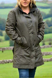 Waterproof Wax Jackets long Waterproof wax jacket in olive color  Outback Survival Gear Sydney Wax jacket