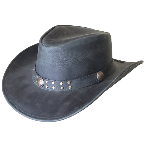 Outback Survival Gear - "Buffalo Bill" Waxy Cowboy Hat - Black H9102