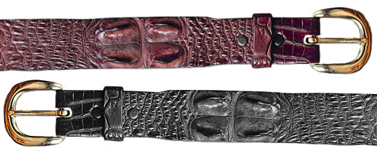 Genuine Australian Saltwater Hornback Crocodile Leather Belt  display picture 1