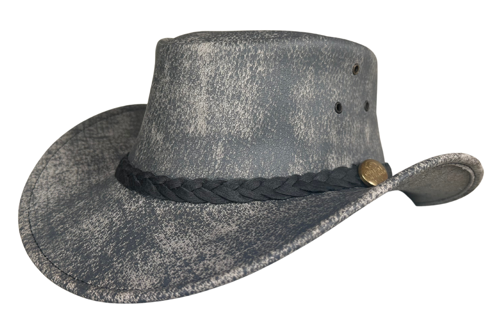 Outback Survival Gear Maverick Crusher Hat Stonewash Grey H4005
