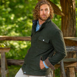 Madison Creek Grayson Wool Blend Shirt Jacket Pine Donegal