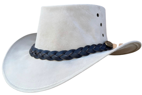 Outback Survival Gear - Kangaroo Leather Hats - Bone K1002