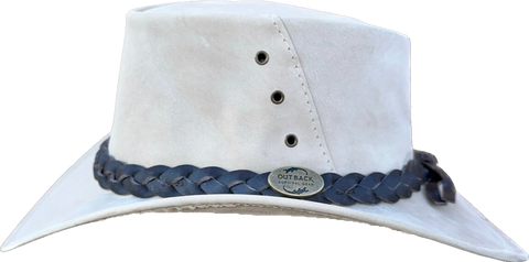 Outback Survival Gear Kangaroo Leather Hats Bone K1002