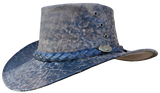 Outback Survival Gear - Kangaroo Leather Hats - Stonewash Brown K1001