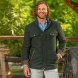 Madison Creek Grayson Wool Blend Shirt Jacket Pine Donegal