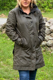 Waterproof Wax Jackets long Waterproof wax jacket in olive color  Outback Survival Gear Sydney Wax jacket 