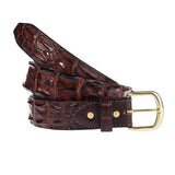 Genuine Australian Saltwater Hornback Crocodile Leather Belt