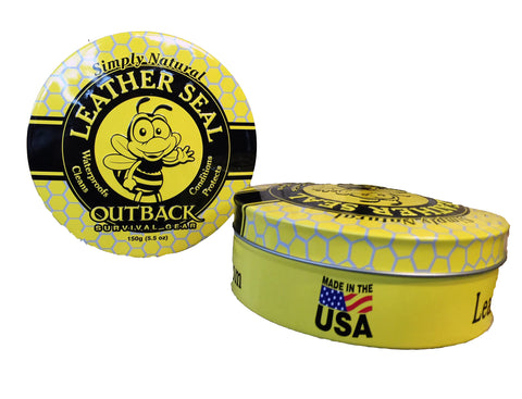 2 - Outback Survival Gear 5.5oz Tins  Leather Seal Conditioner Moisturizer Protects 23