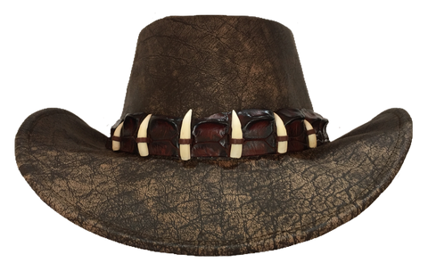 Crocodile teeth hat band deals