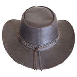 Outback Survival Gear Buffalo Leather Hats - Brown H3001