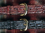 Genuine Australian Saltwater Hornback Crocodile Leather Belt